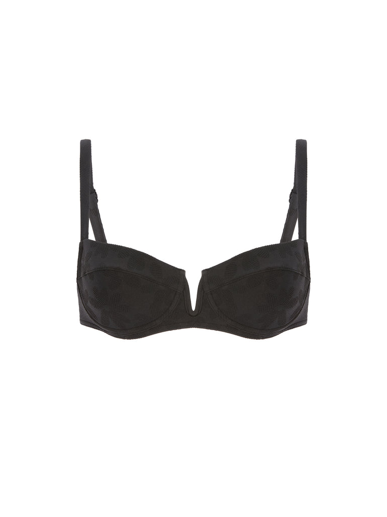 Haut de maillot de bain corbeille - Noir