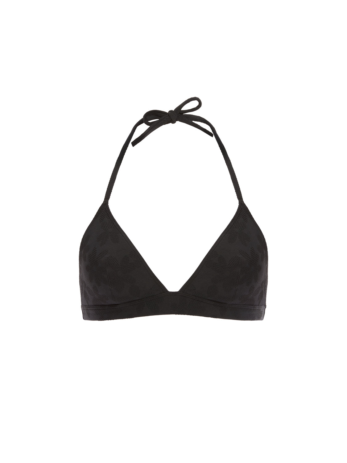 Haut de maillot de bain triangle sans armature - Noir