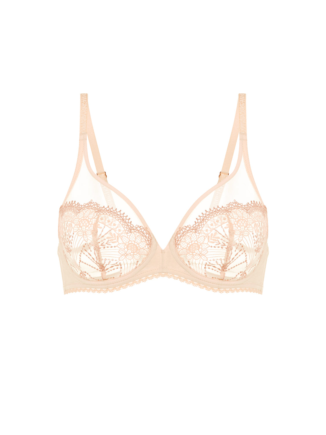 Soutien-gorge avec armature décolleté plongeant - Beige Chic