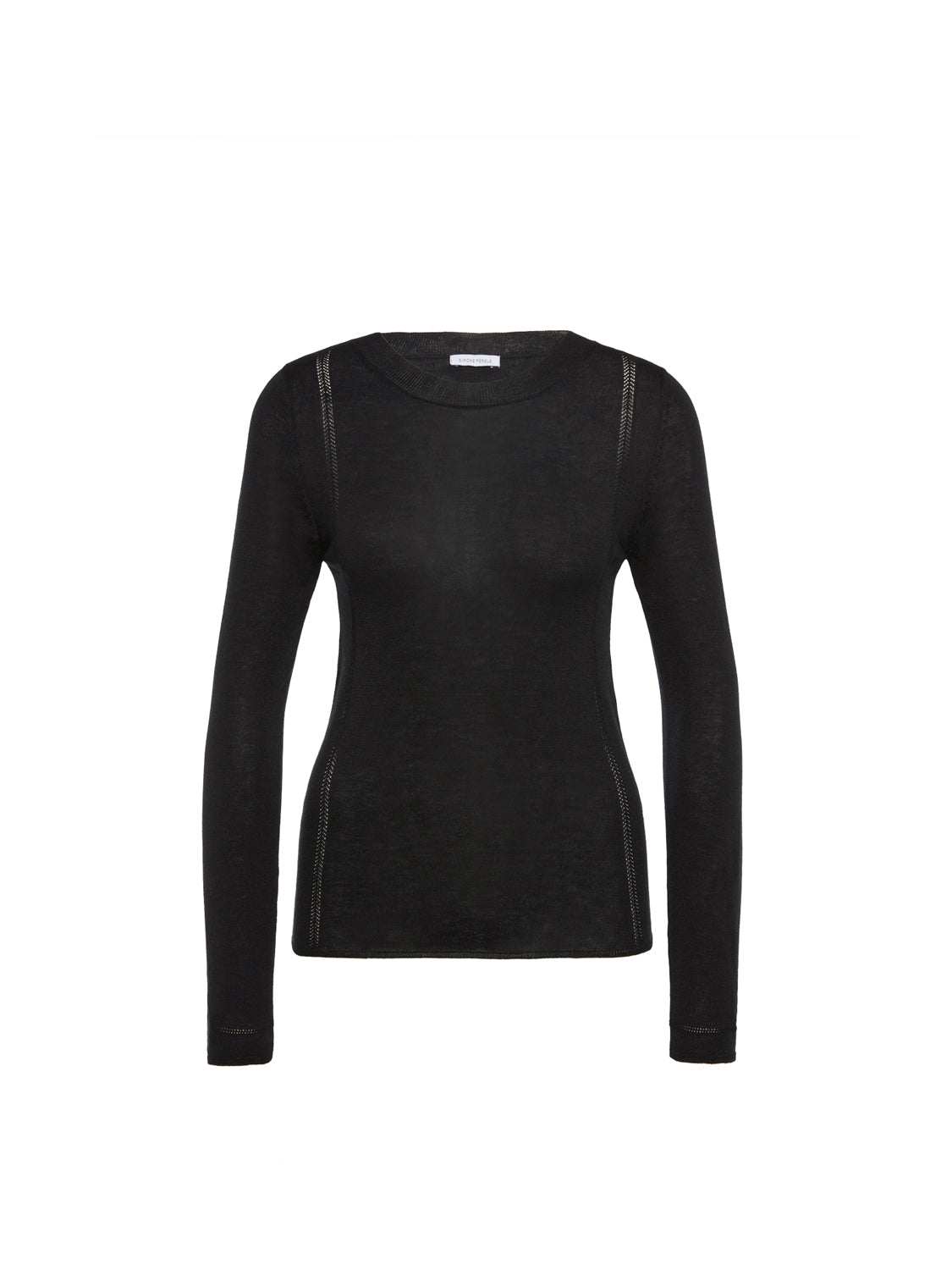 Top met lange mouwen - Zwart
