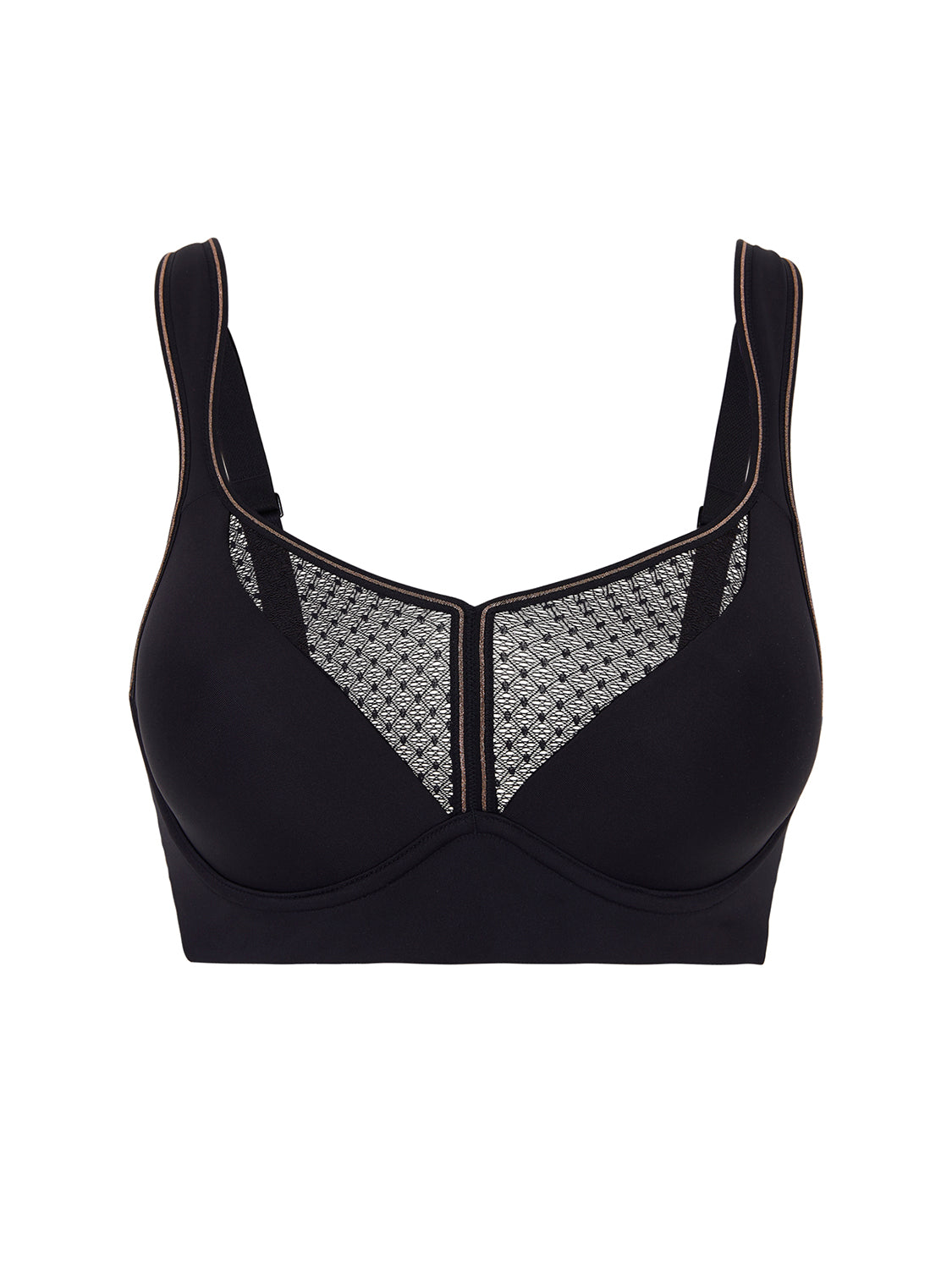 Brassière de sport avec armatures - Noir
