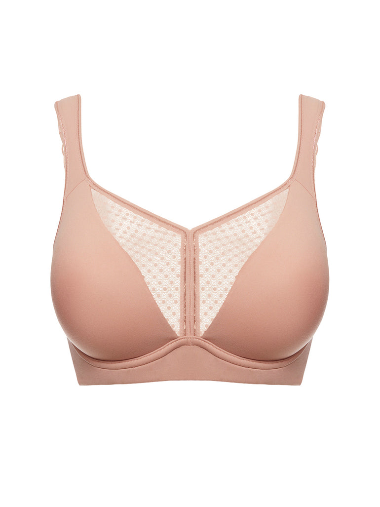 Brassière de sport avec armatures - Rose Yogi