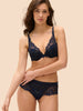 Soutien-gorge push-up décolleté plongeant - Saphir