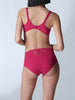 Soutien-gorge avec armature decollete carre - Cranberry