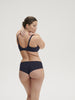 Soutien-gorge avec armatures décolleté carré - Bleu Cosmic