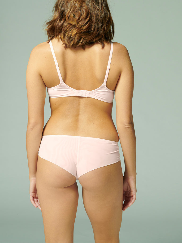 Soutien-gorge avec armatures décolleté plongeant - Rose sakura