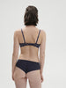 Soutien-gorge push-up décolleté plongeant - Bleu Cosmic