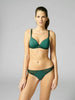 Soutien-gorge emboitant décolleté plongeant - Vert agate