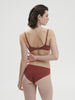 Soutien-gorge décolleté carré en spacer 3D - Brun Canyon