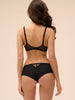 Soutien-gorge triangle emboitant décolleté plongeant - Noir