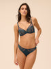 Soutien-gorge avec armatures décolleté plongeant - Bleu Prestige