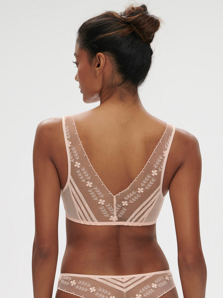 Soutien-gorge triangle sans-armatures - Poudre pétale