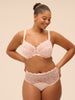 Soutien-gorge emboitant pour poitrine généreuse - Poudre Pétale