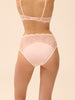 Culotte taille haute - Poudre Pétale