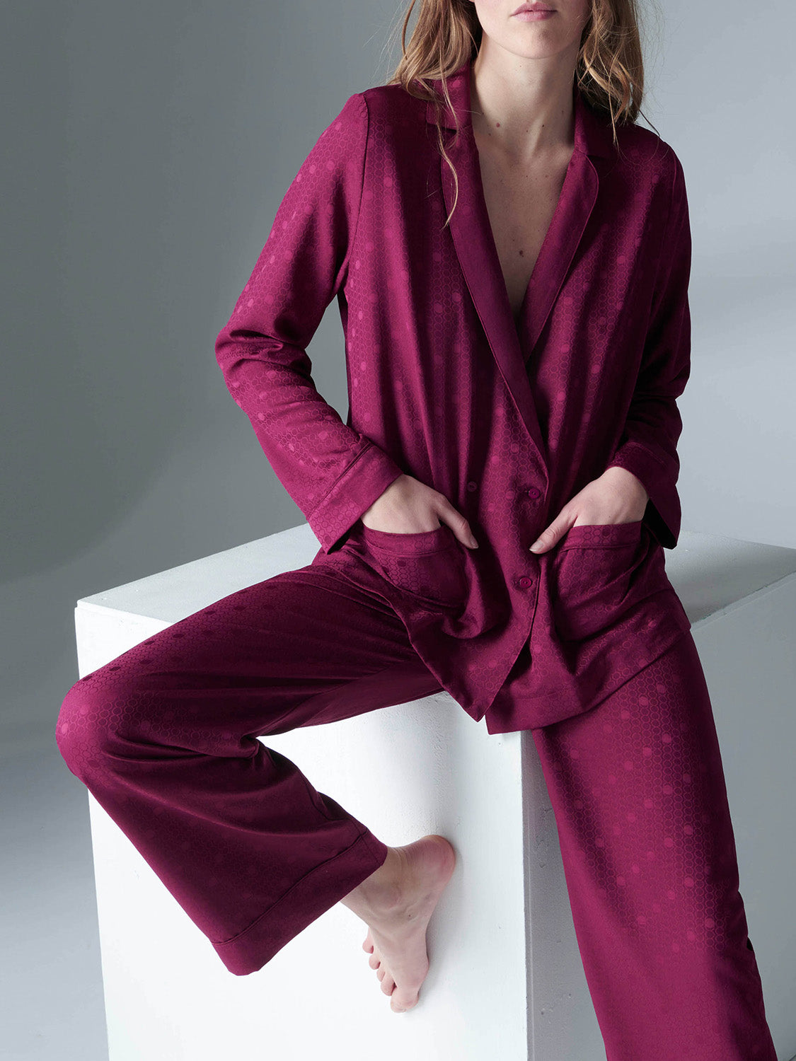 Pantalon En Soie Simone Pérèle Dream - Taille 5, Couleur Pierre De Lune, Neuf étiqueté