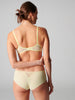 Soutien-gorge armatures décolleté galbé - Jaune Yuzu