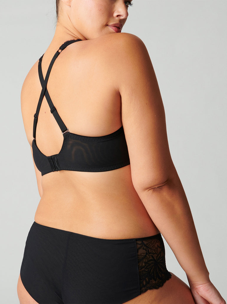 Soutien-gorge avec armature decollete carre - Noir