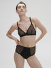 Soutien-gorge sans-armatures structuré - Noir