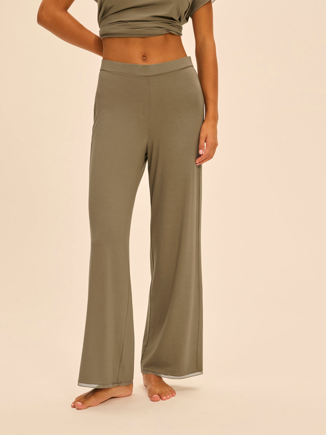 Pantalon - Vert Argile