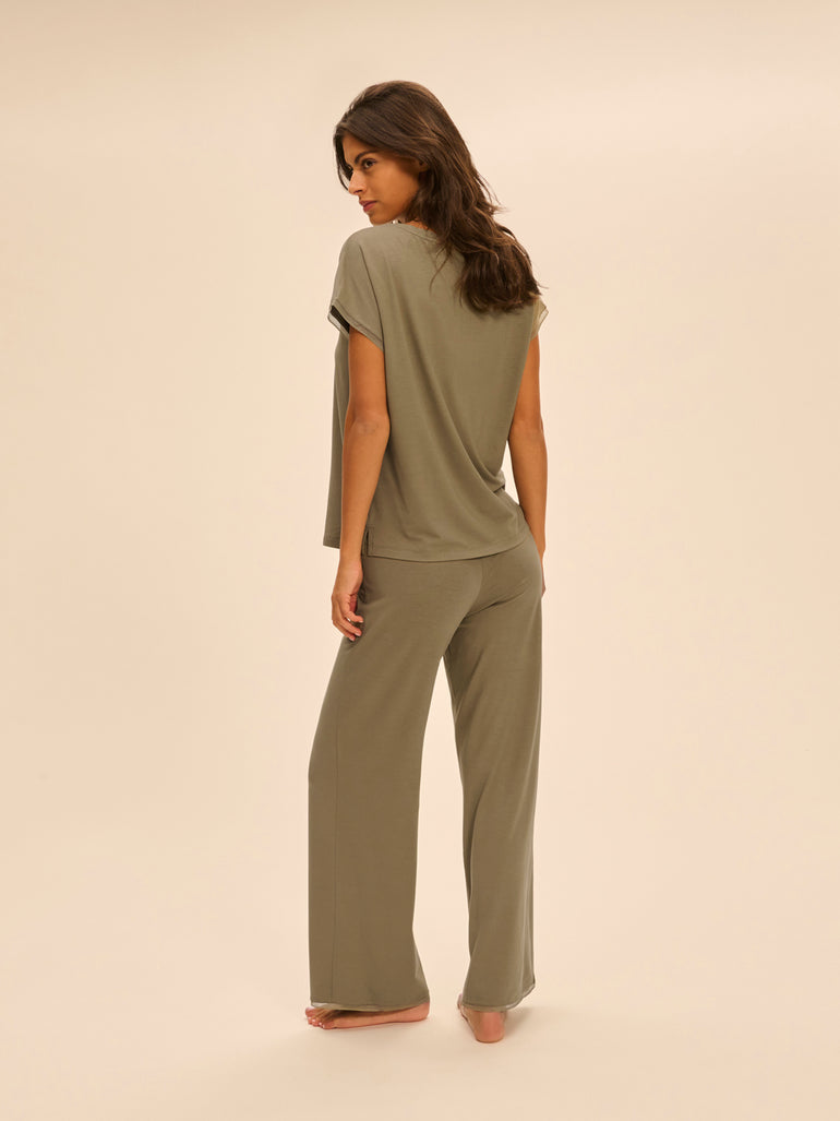 Pantalon - Vert Argile