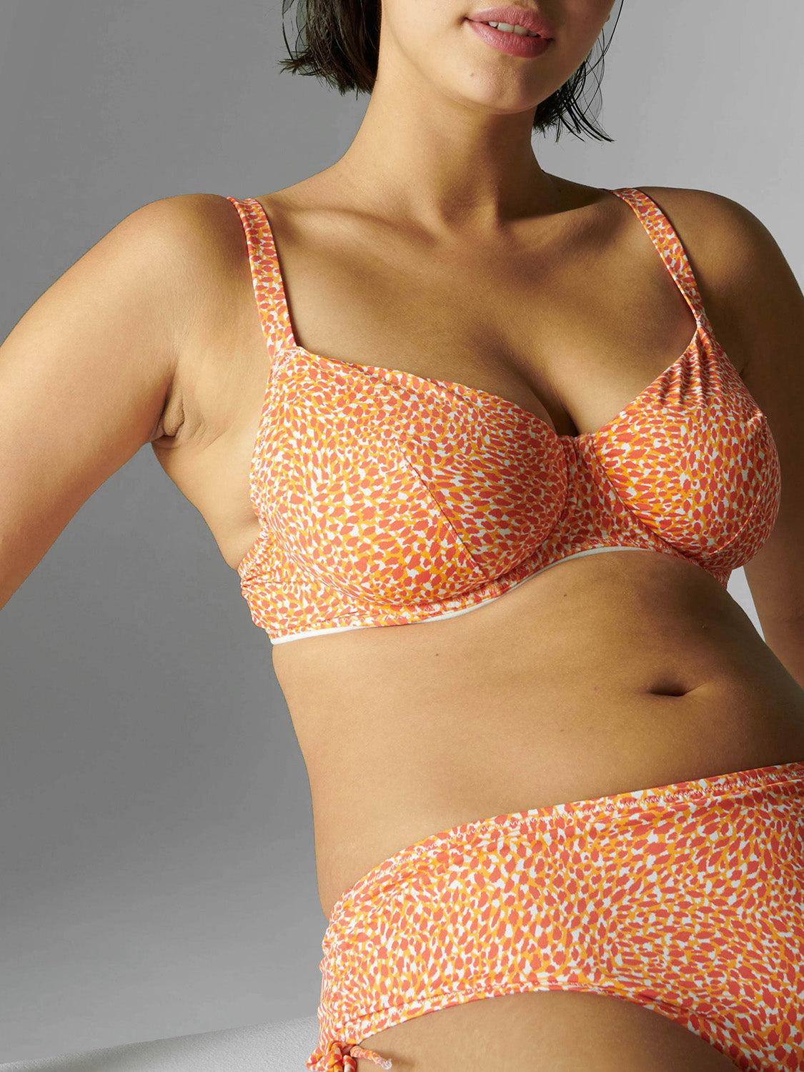 Culotte de bain taille haute - Orangeade