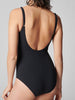 Maillot de bain 1 pièce bonnet mousse sans armature - Noir