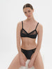 Soutien-gorge triangle sans-armatures - Noir