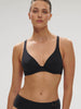 Haut de maillot de bain triangle avec armatures - Noir