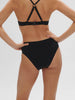 Culotte de bain taille haute - Noir