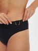 Culotte de bain taille haute - Noir