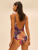 Maillot de bain 1 pièce bonnet mousse sans armature - Imprimé Bloom