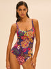 Maillot de bain 1 pièce de bain avec armatures - Imprimé Bloom