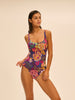 Maillot de bain 1 pièce de bain avec armatures - Imprimé Bloom