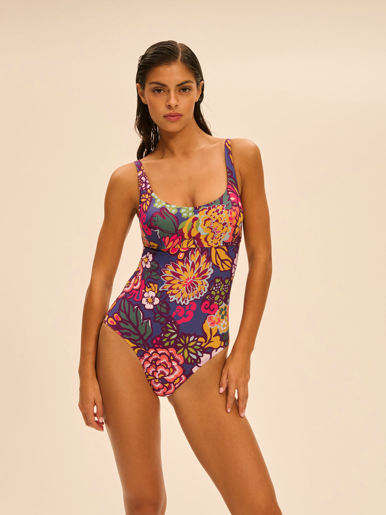 Maillot de bain 1 pièce de bain avec armatures - Imprimé Bloom