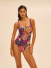 Maillot de bain 1 pièce de bain avec armatures - Imprimé Bloom