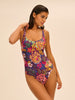 Maillot de bain 1 pièce de bain avec armatures - Imprimé Bloom