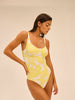 Maillot de bain 1 pièce de bain avec armatures - Imprimé Pluméria