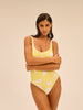 Maillot de bain 1 pièce de bain avec armatures - Imprimé Pluméria