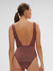 Maillot de bain 1 pièce sans armature - Lurex Dark Purple