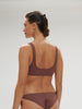 Haut de maillot de bain triangle sans armature - Lurex Dark Purple