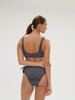 Culotte de bain taille haute - Lurex Midnight