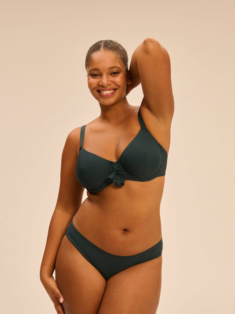 Haut de maillot de bain avec armatures - Vert Tropical