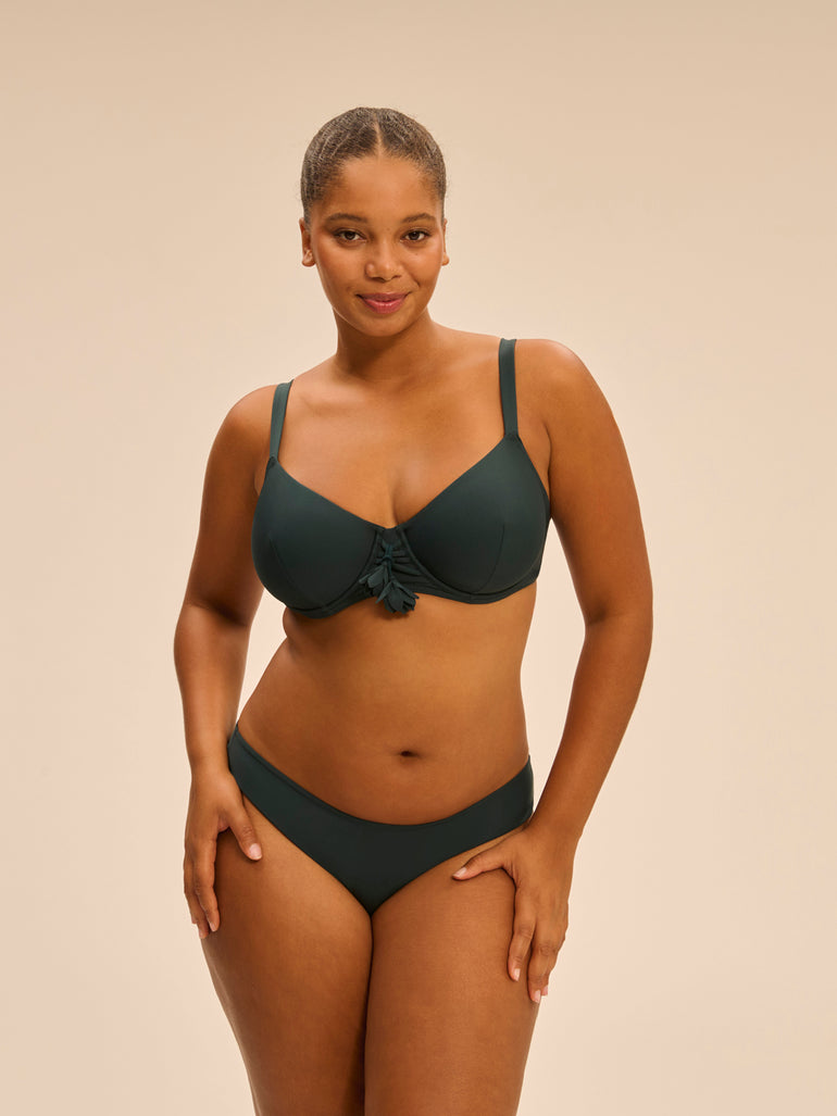 Haut de maillot de bain avec armatures - Vert Tropical