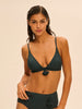 Haut de maillot de bain triangle sans armature - Vert Tropical