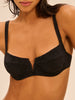 Haut de maillot de bain corbeille - Noir