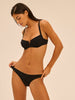 Haut de maillot de bain corbeille - Noir