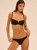 Haut de maillot de bain corbeille - Noir