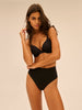 String gainant taille haute - Noir