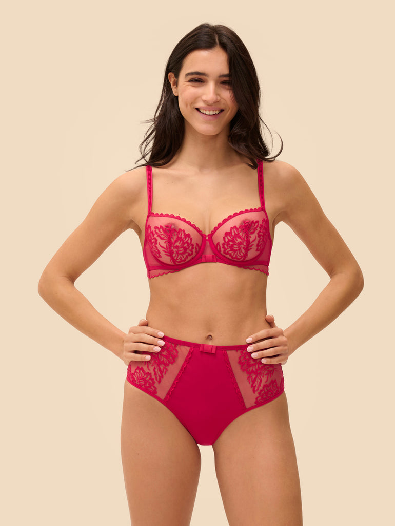 Culotte taille haute - Cranberry