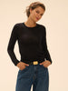 Top met lange mouwen - Zwart